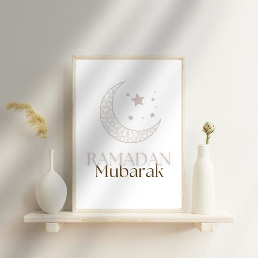 Ramadan Mubarak – Sanfte Eleganz für deine Ramadan-Deko 🌙