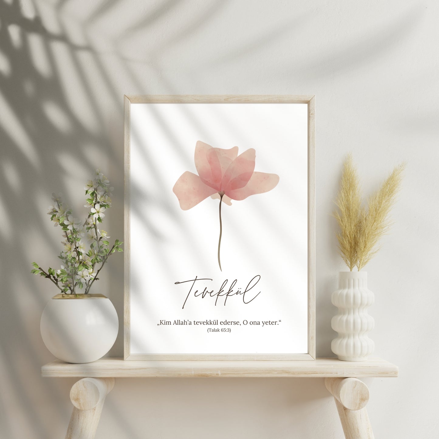 Blüten der Seele - Tevekkül - Aquarell-Design